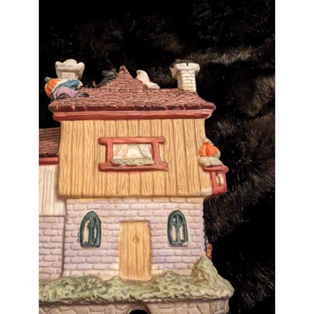 Vintage Haunted Haven Pumpkin Factory Lighted Halloween Village House - Picture 3 of 6